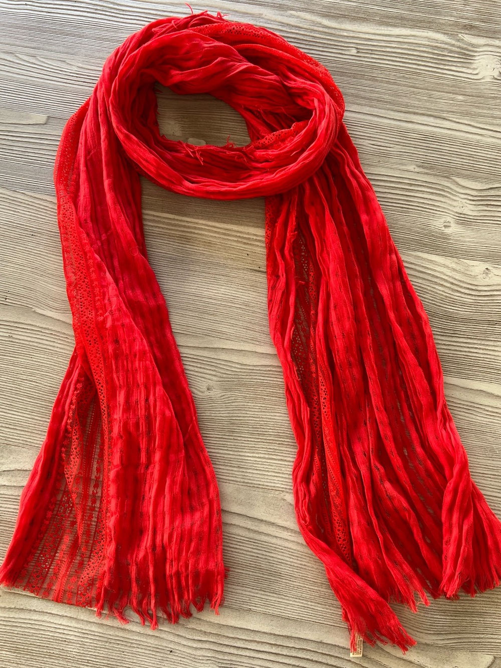 Red Lightweight Women's Scarf - Classic Accent